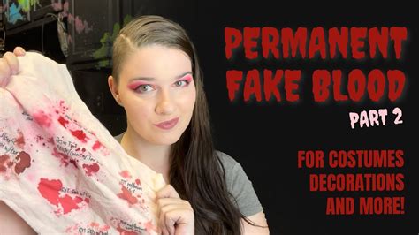 best way to splatter fake blood on clothes|How To Make Fake Blood For Your Halloween Costume .